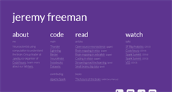 Desktop Screenshot of jeremyfreeman.net
